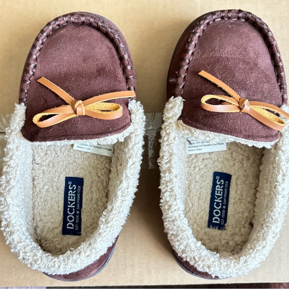 Kids Dockers Brown Slippers